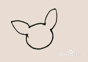 儿童简笔画之蝙蝠的画法