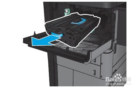 HP M830 如何清除前挡盖卡纸