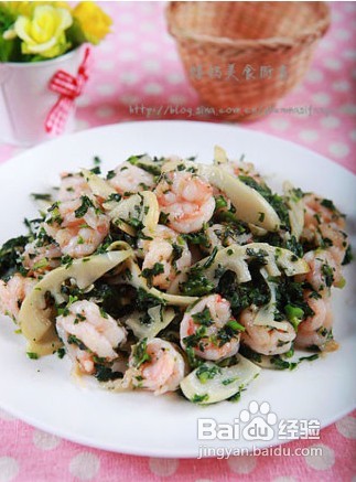 怎么样做荠菜炒虾仁