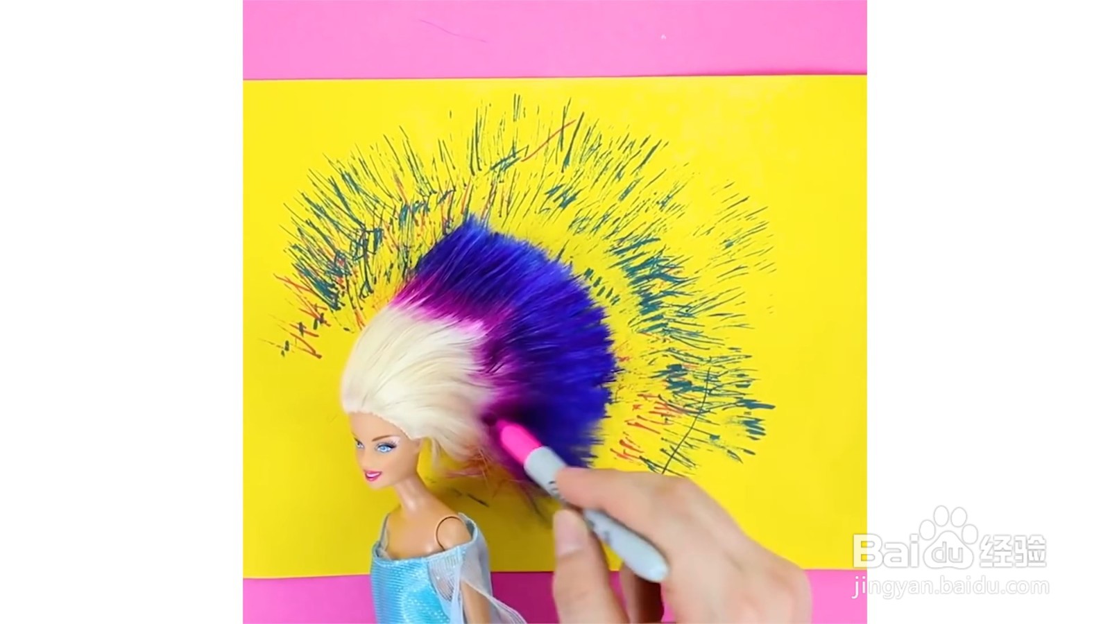 如何给芭比娃娃染头发