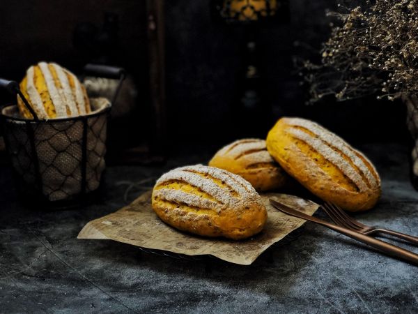 亚麻籽南瓜软欧包