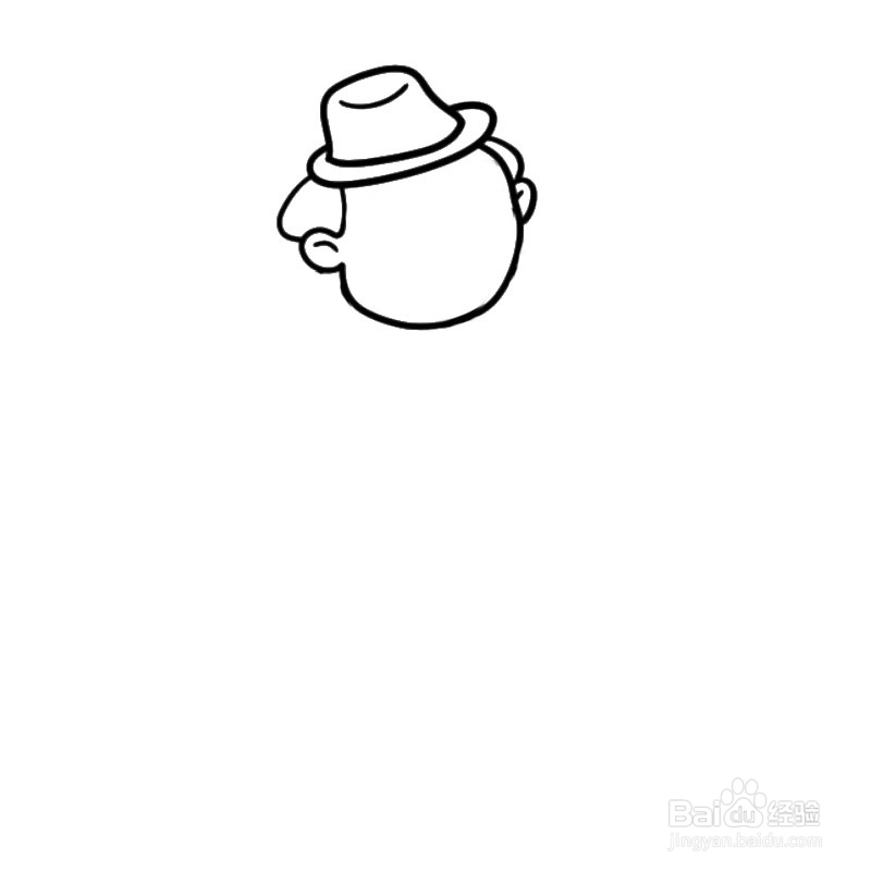 简笔画-如何画Q版叔叔的简笔画