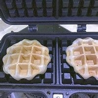 自制低油低卡版黑芝麻华夫饼