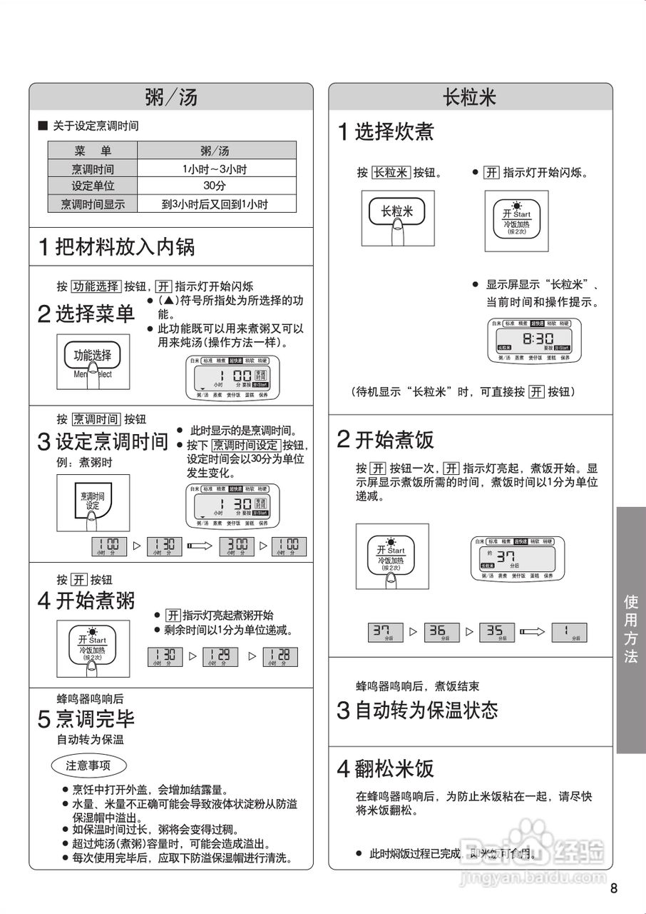 电饭煲怎么使用图片