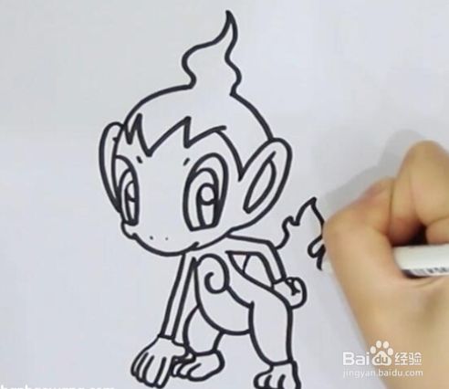 小火猴的简笔画怎么画