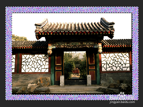 PS怎样添加图片画框