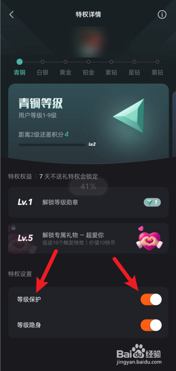 快手如何开启等级保护功能