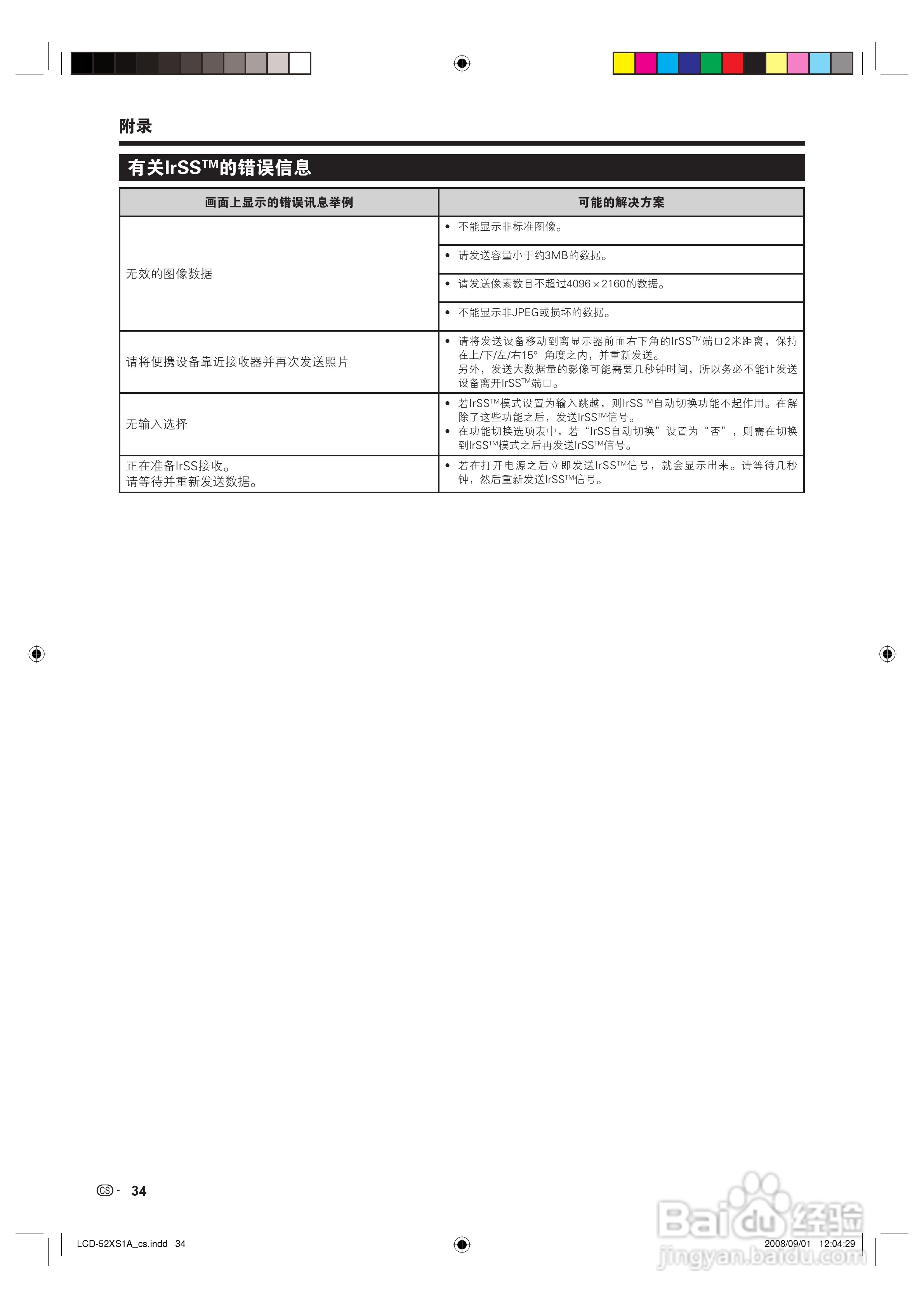 夏普液晶电视LCD-52XS1A型说明书:[4]