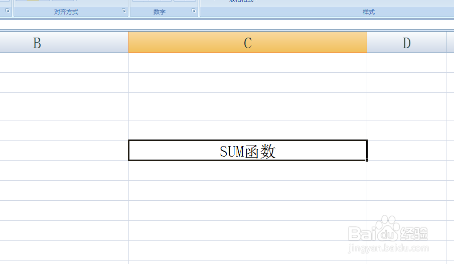 Excel表格中的SUM函数