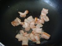 培根豆腐炒青椒的做法