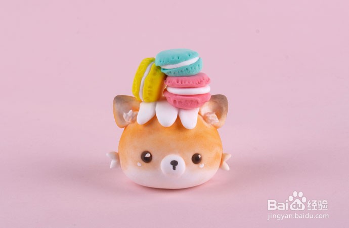 马卡龙狐狸粘土制作教程