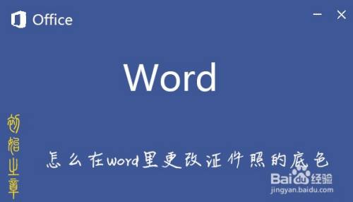 怎么在Word里更改证件照的底色