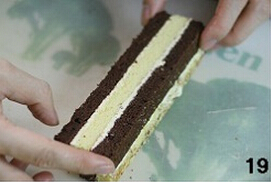 双色棋格奶油蛋糕