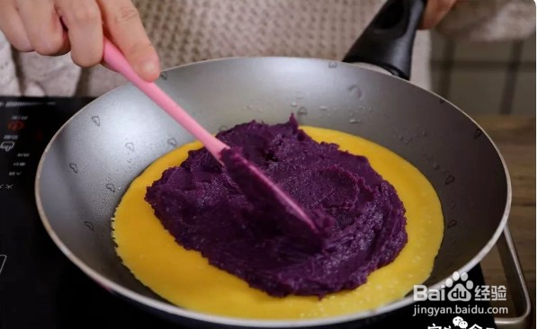 宝宝辅食之紫薯蛋卷