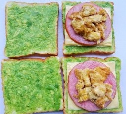 牛油果鸡蛋火腿三明治