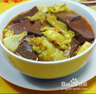 鸭血炒白菜怎么炒好吃