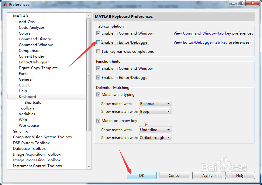 MATLAB R2015b怎么关闭在编辑器中启用