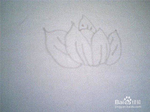 简笔画荷花的画法：