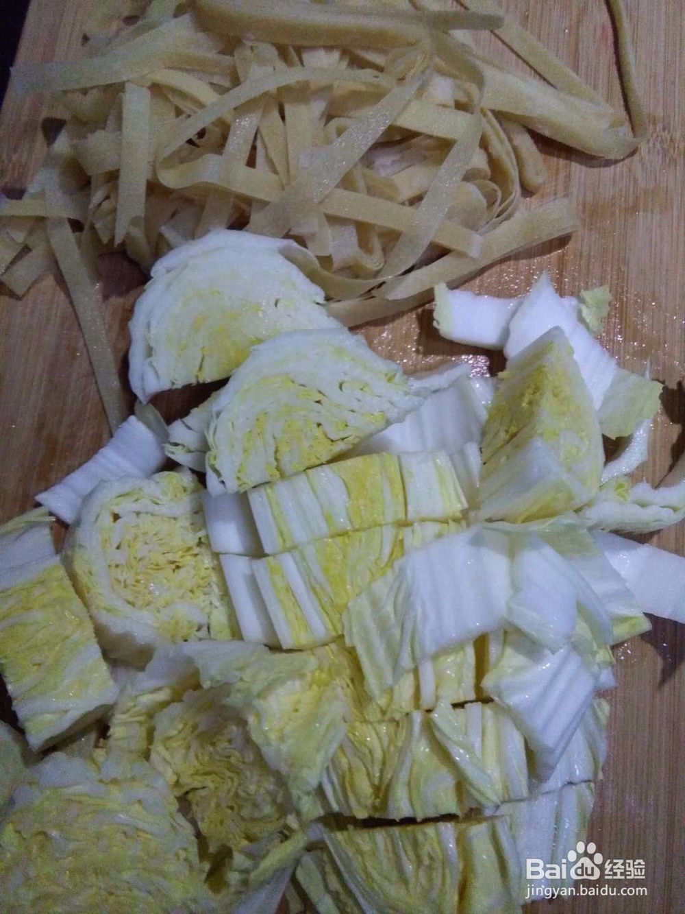 大白菜煮千张的做法