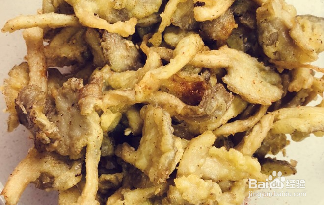 椒盐蘑菇-超好吃的下酒菜