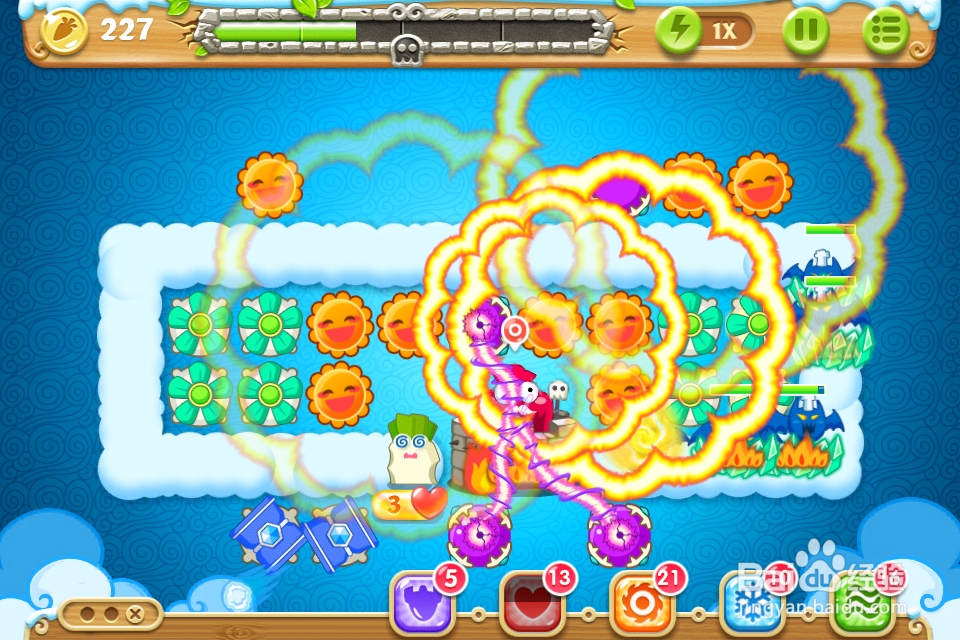 保卫萝卜2 极地55关攻略：[55]第五十五关