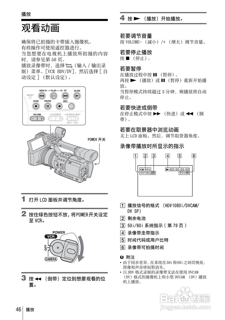 索尼HVR-Z1C数字摄录一体机使用说明书:[5]