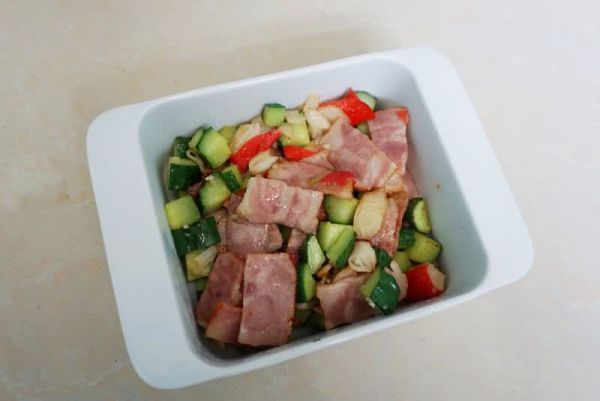 焗咸蛋黄蟹味培根#在“家”打造ins风美食#
