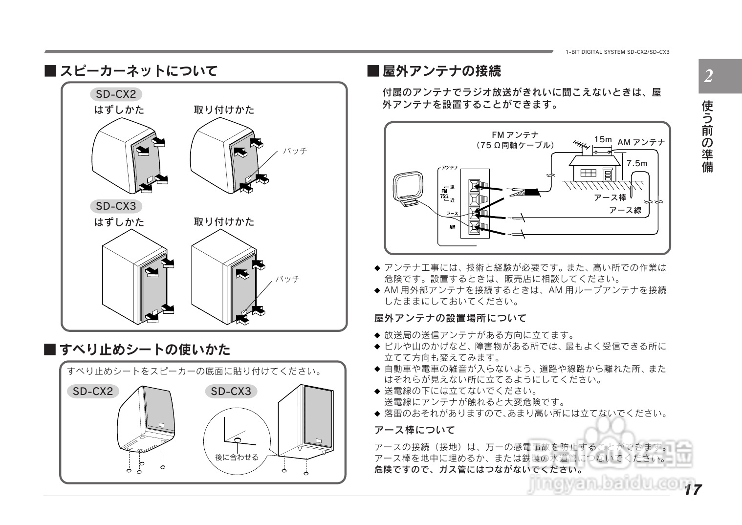SHARP SD-CX2/CX3音响使用说明书:[1]