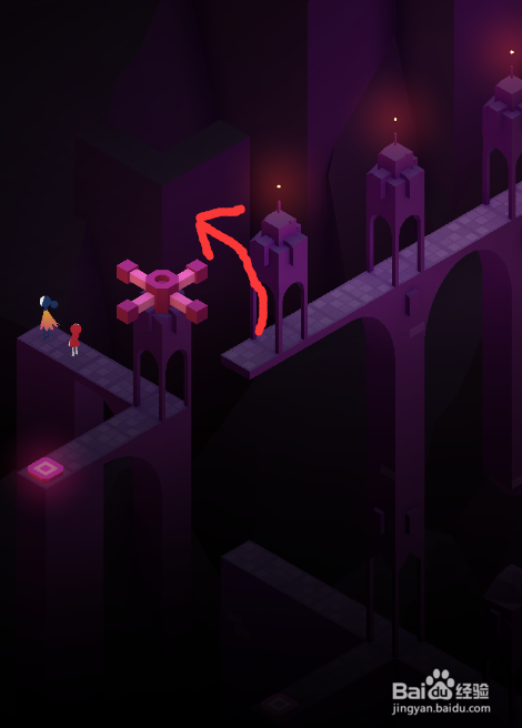 纪念碑谷2谒见厅关卡的第二部分如何通过？