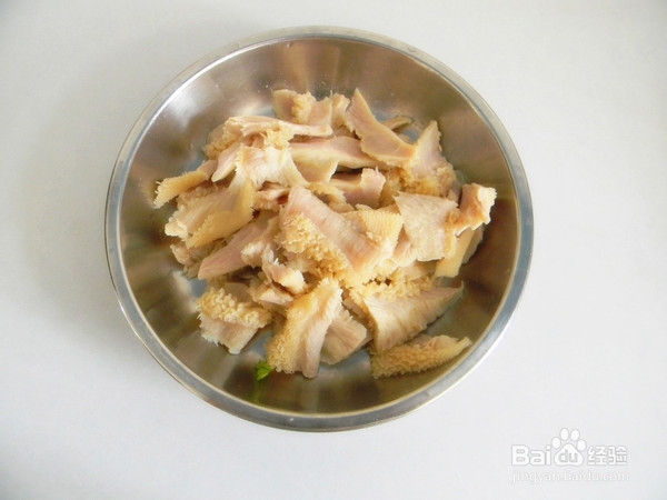 葱爆牛肚的制作方法