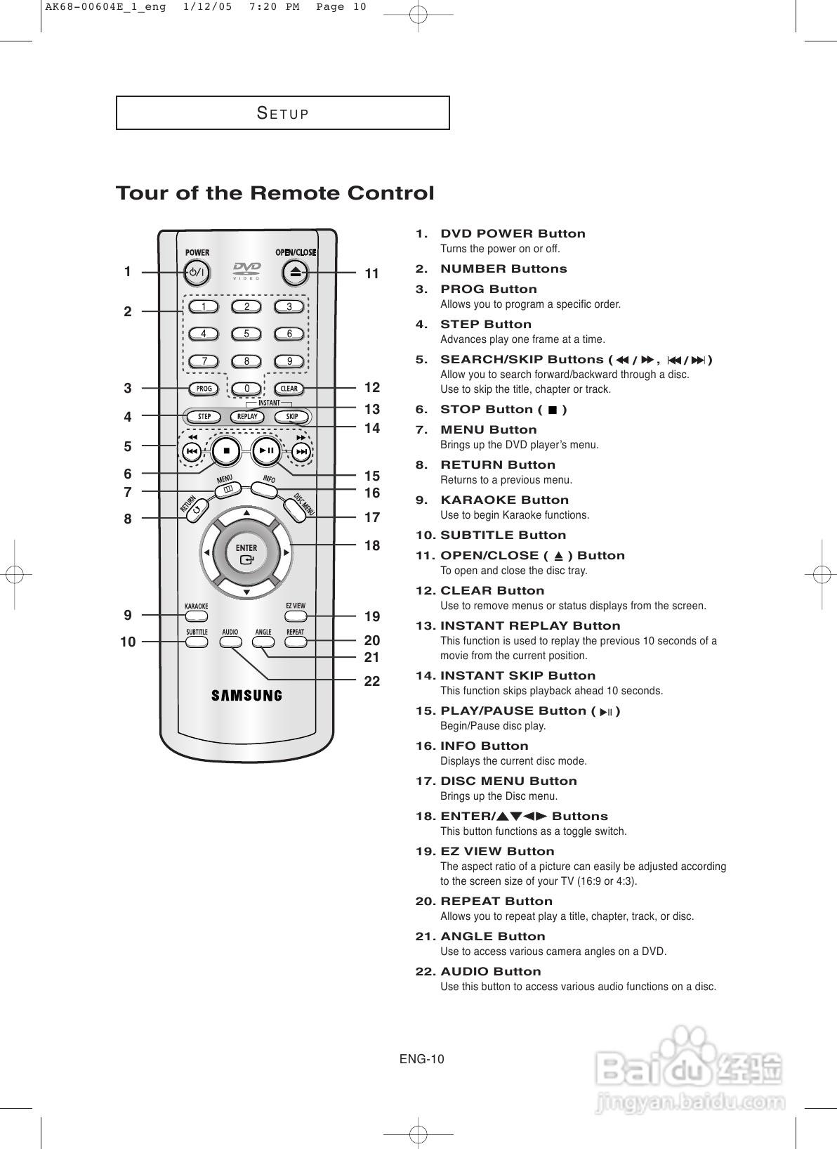 三星DVD-P250K DVD播放机使用说明书:[4]