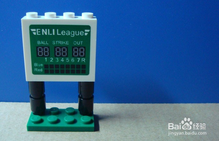 积木场景搭建之观看棒球比赛