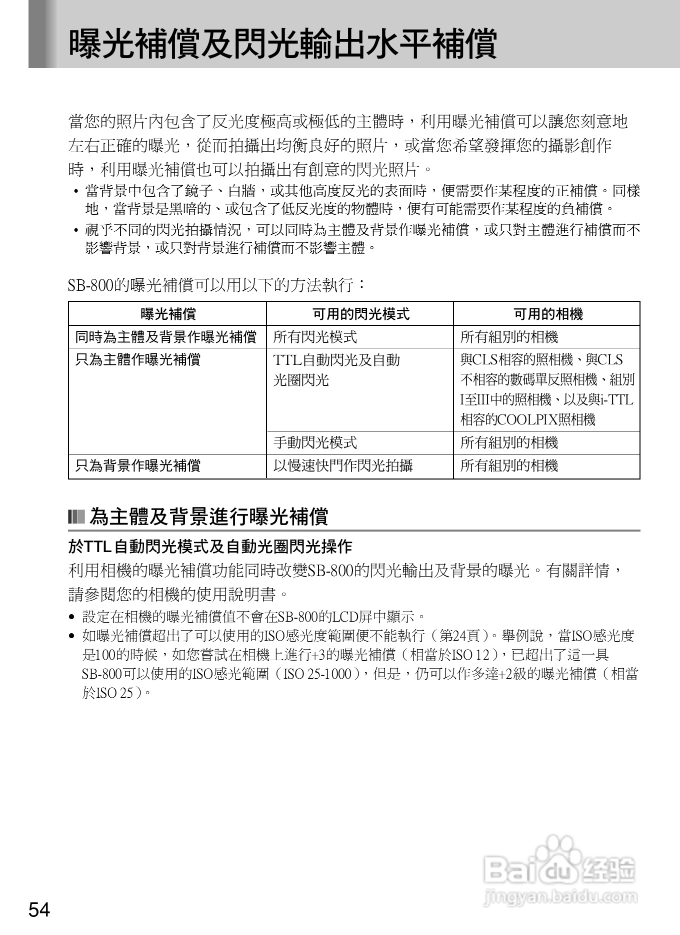 Nikon SB800自动对焦闪光灯使用说明书:[6]