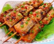 酒酿香酥竹签烤带鱼的制作过程