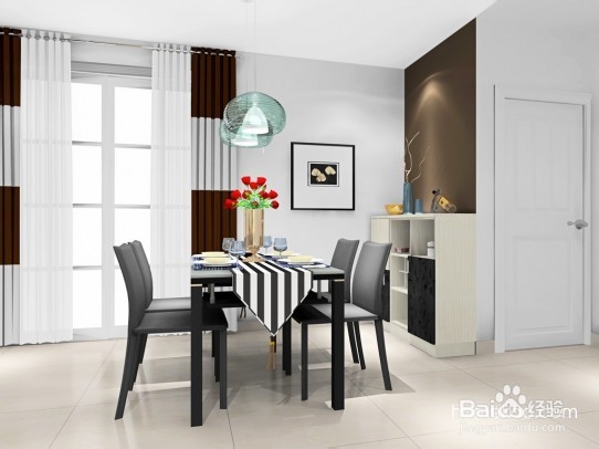 现代质感的客餐厅效果图