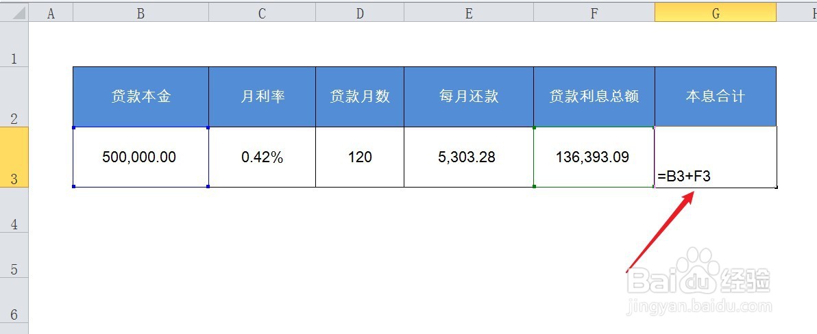 举例子说明等额本息是怎么计算的