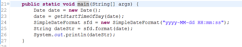 java获取某天零点和末点的函数