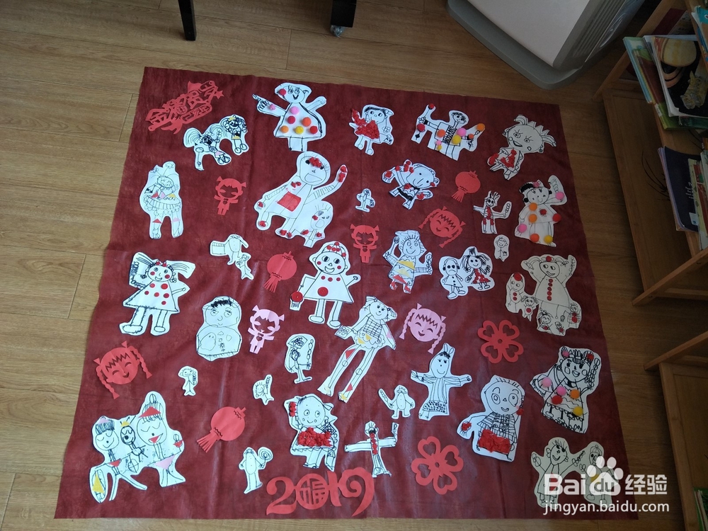 幼儿园春节美术作品