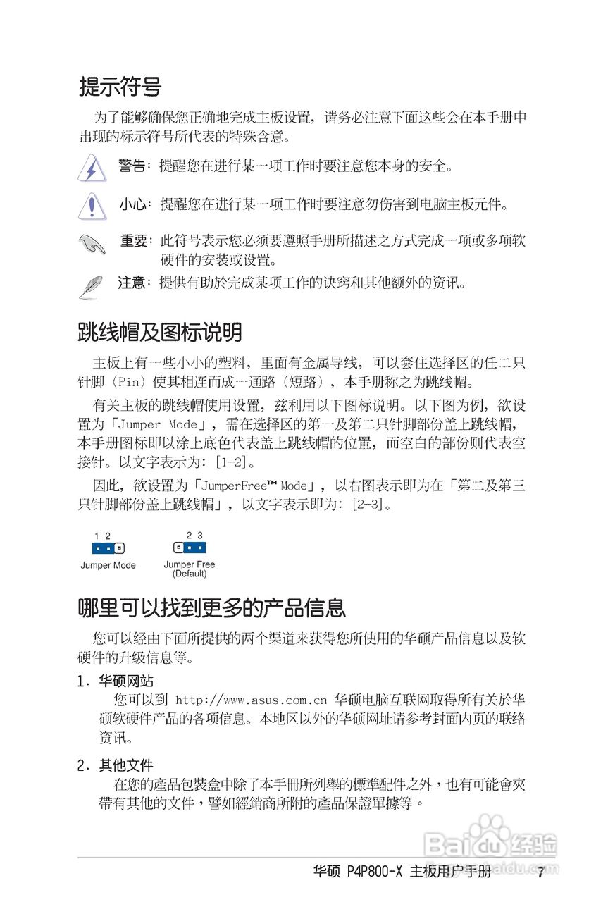 华硕P4P800-X主板使用说明书:[1]