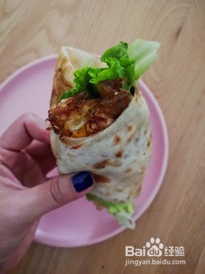 丰盛早餐卷饼的做法