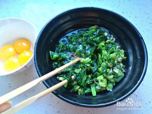 菠菜鸡蛋糕的做法