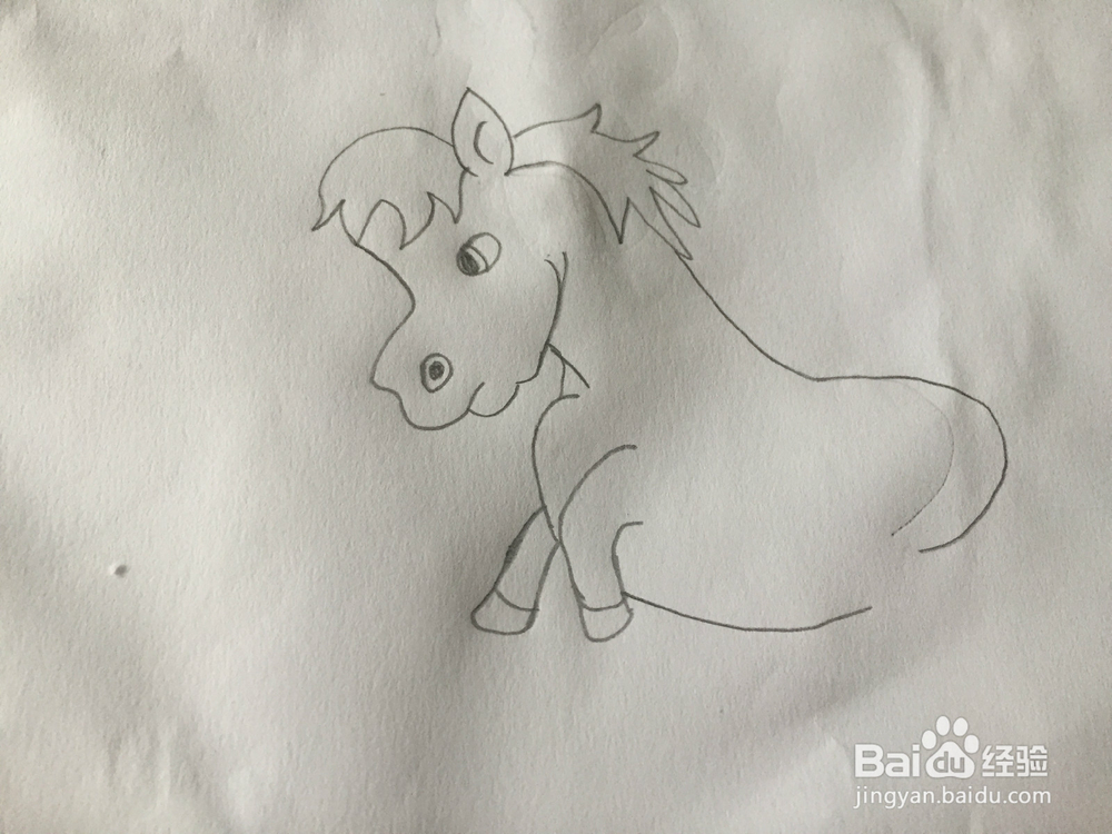 画画——画一匹奔腾的马