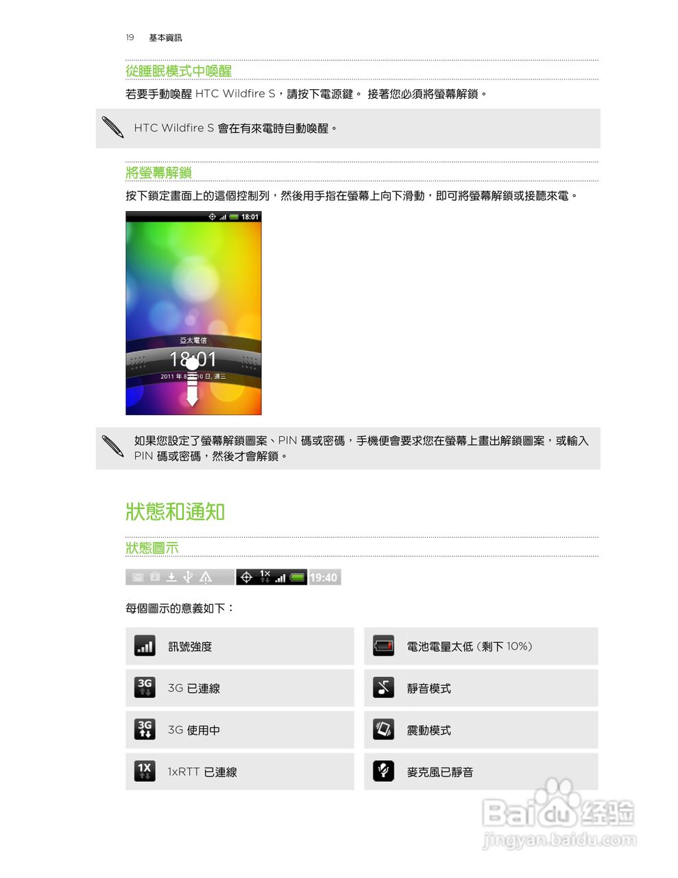 多普达 HTC Wildfire S A515c手机使用说明书:[2]