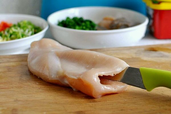 菠菜虾仁酿鸡胸