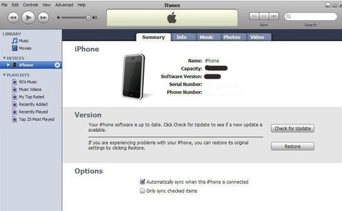 iTunes与iPhone 4同步教程