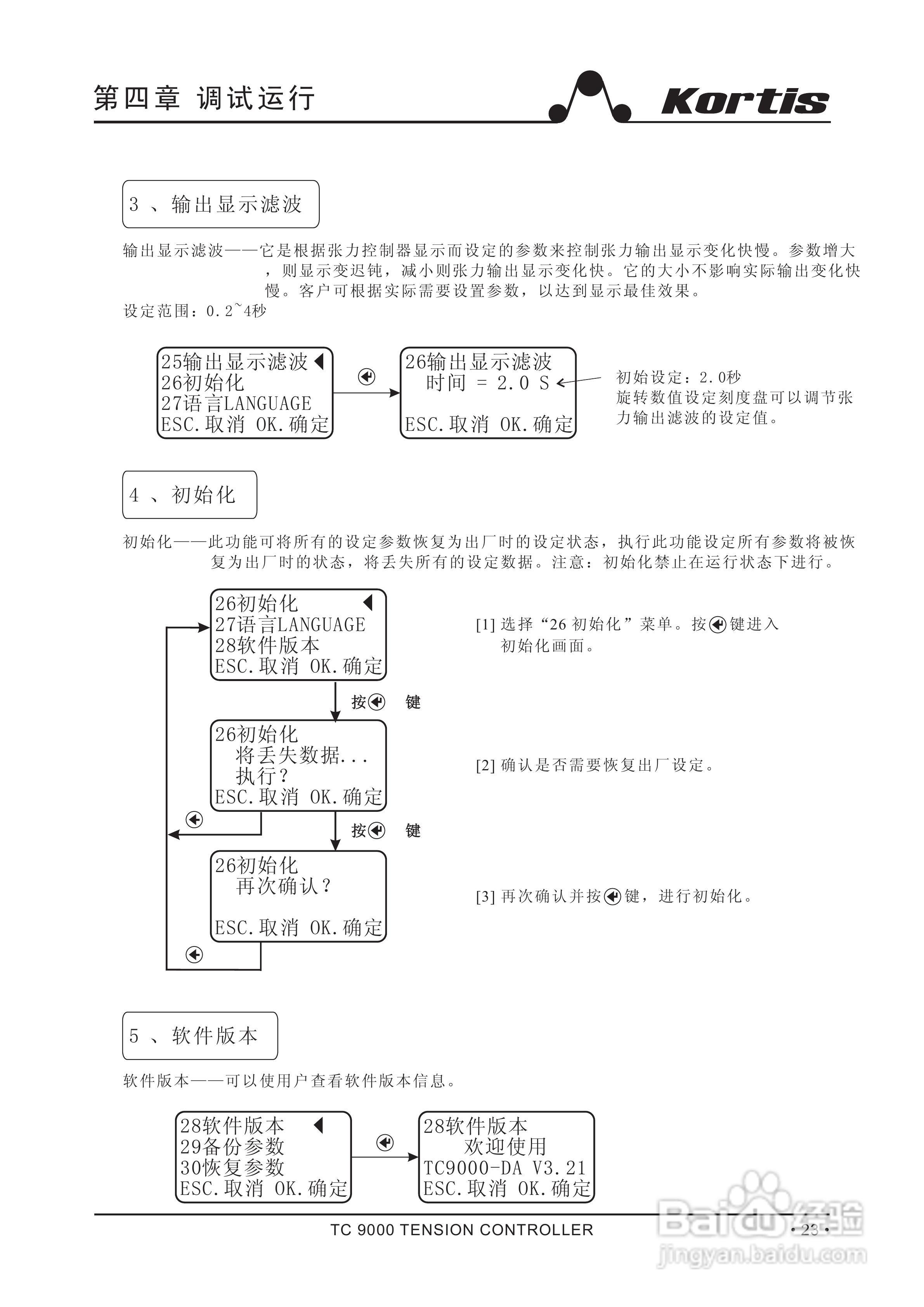Kortis TC9000-NDA浮辊式张力控制器说明书:[3]
