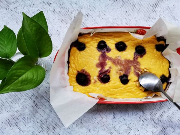 豆腐蓝莓爆浆蛋糕