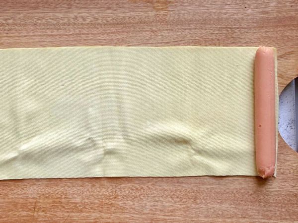 孜然香肠豆皮卷