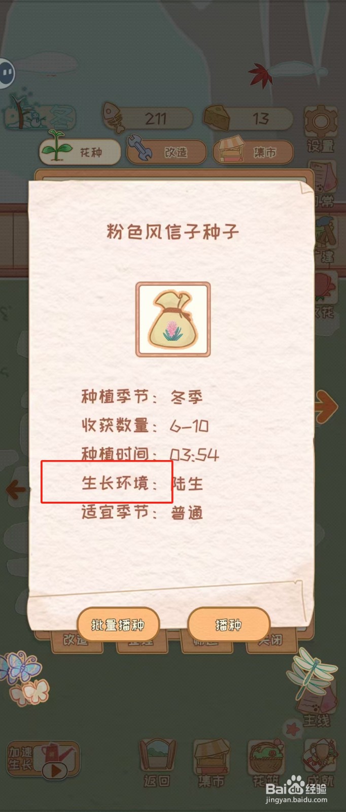 花店物语如何查看粉色风信子种子的生长环境