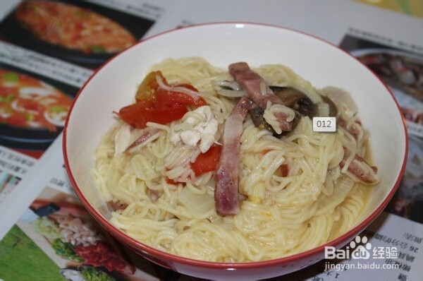 面食料理之香肠鸡肉意大利细面